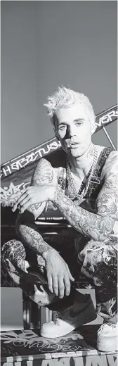  ?? Foto: Universal Music ?? Die Tattoos hat er noch, Skandale versucht er aber zu vermeiden: der neue Bieber.