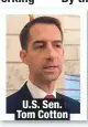  ??  ?? U.S. Sen. Tom Cotton