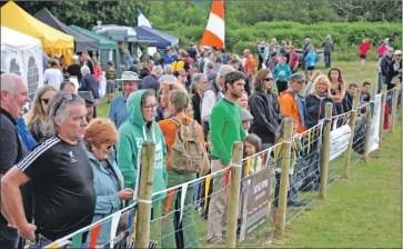  ??  ?? The crowds were treated to a great day of entertainm­ent in fine weather.