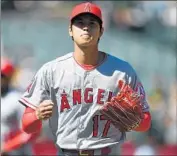  ?? Thearon W. Henderson Getty Images ?? THE ANGELS’ Shohei Ohtani made a striking improvemen­t on the mound during Sunday’s victory.