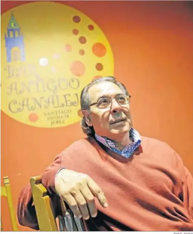  ?? MANUEL ARANDA ?? Lorenzo Gálvez ‘Ripoll’, en una entrevista con los periódicos del Grupo Joly.
