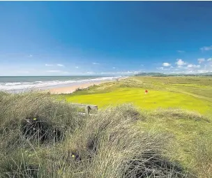  ??  ?? Matthew Sant lifted the Quin Cup at Royal Porthcawl on New Year’s Day