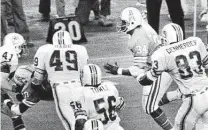  ?? Staff file photo ?? A new book said a 1978 Monday Night Football game between the Oilers and Dolphins was a key moment in sports history.