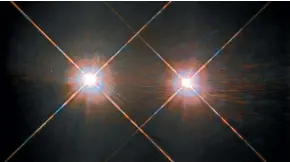  ?? NASA ?? Alpha Centauri A and B as seen by the Hubble Space Telscope.
