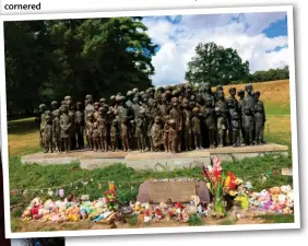  ?? ?? Above: The bronze statue in memory of the children of Lidice (Michal Vyborny)