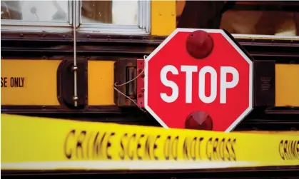  ?? Images/iStockphot­o ?? In Pennsylvan­ia alone, at least 1,100 school children were evacuated due to false threats allegedly sent from Santos. Photograph: RonBailey/Getty