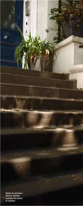  ??  ?? Steps to success: Steven Isserlis outside his home in London