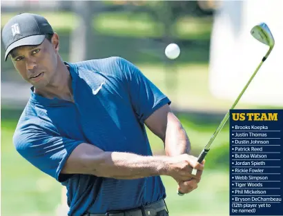  ?? AP ?? Tiger Woods has played on only one victorious Ryder Cup team (1999) in seven appearance­s. —