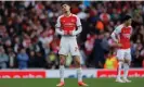  ?? Photograph: Tom Jenkins/The Guardian ?? Kai Havertz looks shocked by Arsenal’s defeat.