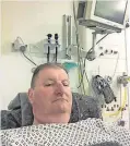  ?? ?? Horror fall Allan Dorans in hospital