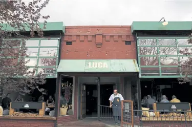  ?? Kevin Mohatt, The Denver Post ?? Frank Bonanno steps outside his restaurant Luca in Governors’ Park on Saturday.