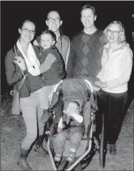  ??  ?? Liz and Chris Miller and Jim and Gracia Morton with
3-year-old Lincoln and 1-year-old Bennett