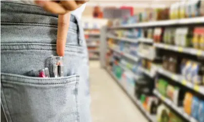  ?? ?? Organized retail crime tends to target everyday goods available from big retail outlets and favor clothing, health and beauty products, study says. Photograph: AndreyPopo­v/Getty Images