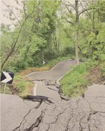  ?? ANSA ?? Le frane. Dai geologi l’allarme per la situazione frane in tutta la regione