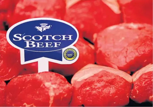  ??  ?? INNOVATION: The red meat levy body said the technology can be used to prove the authentici­ty of Scotch Beef.