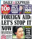 ??  ?? Crusading...front page of yesterday’s Daily Express