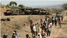  ??  ?? Many people in Tigray are on the brink of starvation because of the conflict between government forces and TPLF fighters