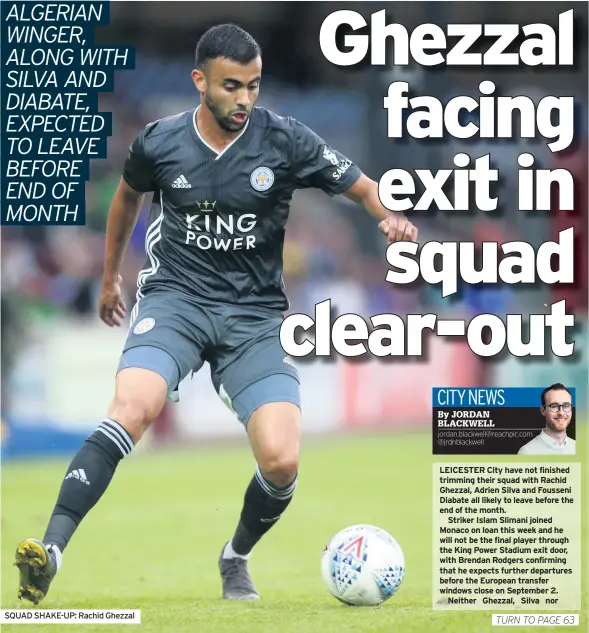  ??  ?? SQUAD SHAKE-UP: Rachid Ghezzal