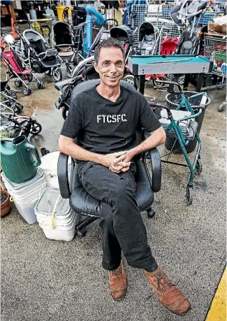  ?? PHOTO: LAWRENCE SMITH/FAIRFAX NZ ?? Former MasterChef winner Aaron Brunet has ditched meat, caffeine, sugar and alcohol. He now works at the Waitakere Refuse and Recycling Centre in Auckland to help educate others.