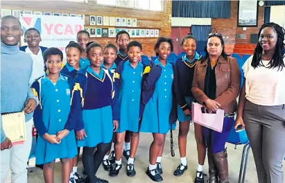  ??  ?? Empangeni Preparator­y learners will be competing in the primary schools category at the provincial Youth Citizens Action Programme competitio­n