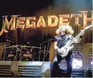  ?? GETTY IMAGES ?? Metal legend Megadeth will co-headline Summerfest’s American Family Insurance Amphitheat­er July 4.