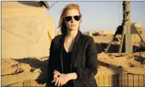  ?? COLUMBIA PICTURES INDUSTRIES/ THE ASSOCIATED PRESS FILES ?? Jessica Chastain stars in Zero Dark Thirty. It’s among the three ‘ Washington movies’ nominated for the best- picture Oscar.