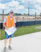  ?? Photo / Waipā District Council ?? Transporta­tion manager Bryan Hudson at developmen­ts on Hamilton Rd.