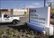  ?? ELLIOT SPAGAT / AP 2017 ?? A Congolese woman seeking asylum in the U.S. was released Tuesday from the Otay Mesa Detention Center in San Diego, but her 7-year-old daughter remains detained in a facility in Chicago.