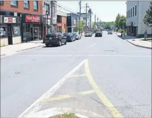  ?? CAPE BRETON POST ?? A view of Commercial Street in Glace Bay. Commerical Street from Main Street to Catherine Street, and South Street from MacAulay Avenue to the end, will be repaved as part of a $2.4-million project involving five major roads in the Cape Breton Regional...