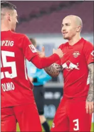  ??  ?? Dani Olmo y Angeliño.