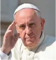  ??  ?? Pope Francis