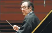  ?? ASSOCIATED PRESS FILE PHOTO ?? Chief conductor Charles Dutoit rehearses with the Philadelph­ia Orchestra in 2011. Six more women have stepped forward to accuse him of sexually assaulting them in the United States, France and Canada, including a musician who says the maestro raped her...