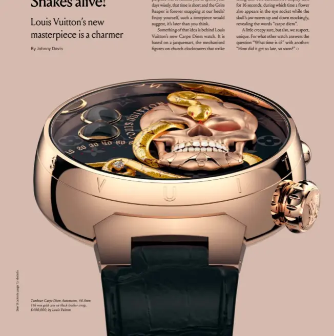 Louis Vuitton's startling Carpe Diem watch - PressReader