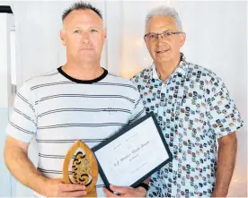  ??  ?? Gary Alway, principal owner of LJ Hooker Waihi Beach — Service Business of the Year.