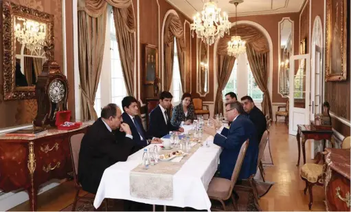  ??  ?? The joint activities of Azerbaijan­i and Hungarian diaspora members were discussed during a meeting at the representa­tion of the Turkish Council in Budapest on October 25.