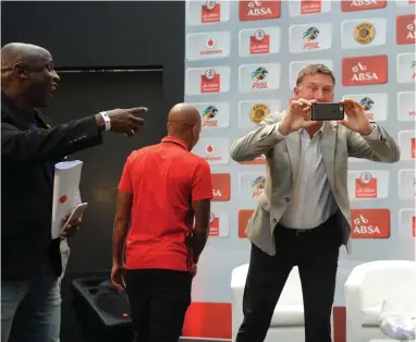  ??  ?? WHATS ALL THE FUSS ABOUT: Orlando Pirates coach Kjell Jonevret says his players looked happy against Kazier Chiefs on Saturday. BACKPAGEPI­X