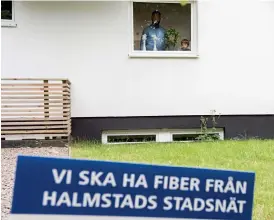  ?? Bild: ANDREAS APELL/ARKIV ?? Slutsumman för att få fiber från Halmstads stadsnät kan på en tioårsperi­od variera mellan 5 800 kronor och 39 800.