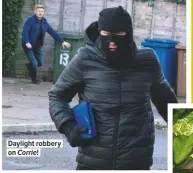  ??  ?? Daylight robbery on Corrie!