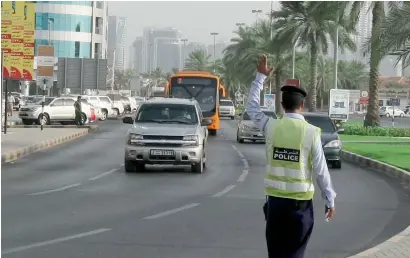  ?? File photo ?? The special patrols will control and monitor traffic movements near markets and shopping malls to prevent congestion. —