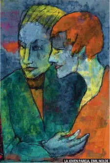  ??  ?? LA JOVEN PAREJA, EMIL NOLDE