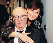  ?? QUEBEC SPORTS HALL OF FAME. ?? Jacques Demers with his wife Debbie at the Quebec Sports Hall of Fame induction ceremony on Wednesday.