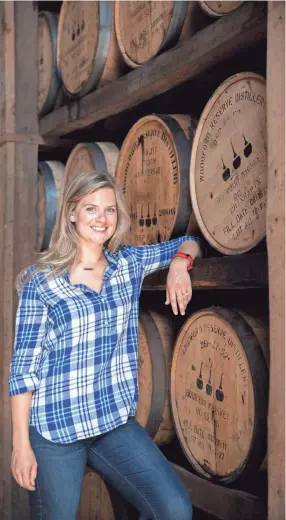  ?? KERTIS CREATIVE ?? Elizabeth McCall, 33, is adept at detecting the distinct flavors and characteri­stics that make up each of the company’s carefully crafted spirits.