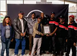  ?? ?? AMTEC Motors Zimbabwe raised the Zimbabwe flag high after taking home the prestigiou­s Sub-Saharan Africa Aftersales Achievemen­t award at the Nissan Business Meeting Awards ceremony held in Egypt earlier in June.