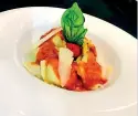  ?? ?? Your proudest food invention?
Spiced pumpkin and ricotta cheese ravioli with tangy tomato sauce.