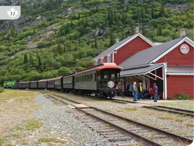  ??  ?? BENNETT STATION • WHITE PASS & YUKON ROUTE RAILWAY