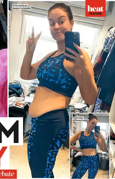  ??  ?? Vicky Pattison keeps it relatable
Same day, different angle