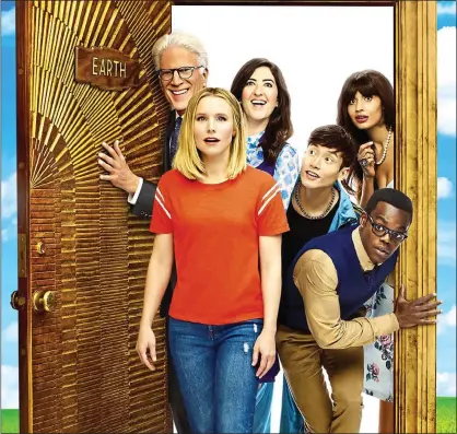  ??  ?? HEAVENLY OPTION: Boku helps users pay for access to TV hits such as The Good Place, starring Ted Danson, left