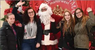  ?? Photo by Domnick Walsh. ?? Santa received a big Tralee welcome at Manor West Shopping Centre this week as he arrived to take up residence for the next five weeks.