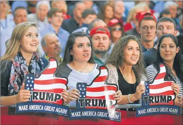  ?? CEDOC PERFIL ?? DONALD. Su campaña muestra una “forma de canalizar la tensión emocional de la sociedad”.