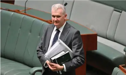  ?? Photograph: Mick Tsikas/AAP ?? Minister for employment, Tony Burke, who has steered the industrial relations bill through parliament.